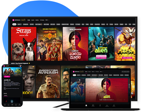 IPTV streaming in 4K on a smart TV, laptop and phone at the same time in Canada