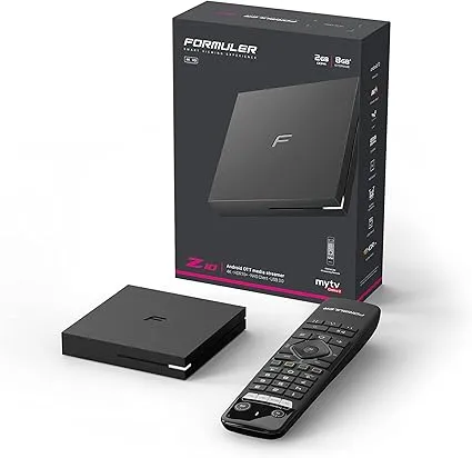 Formuler Z10 box, remote and retail packaging